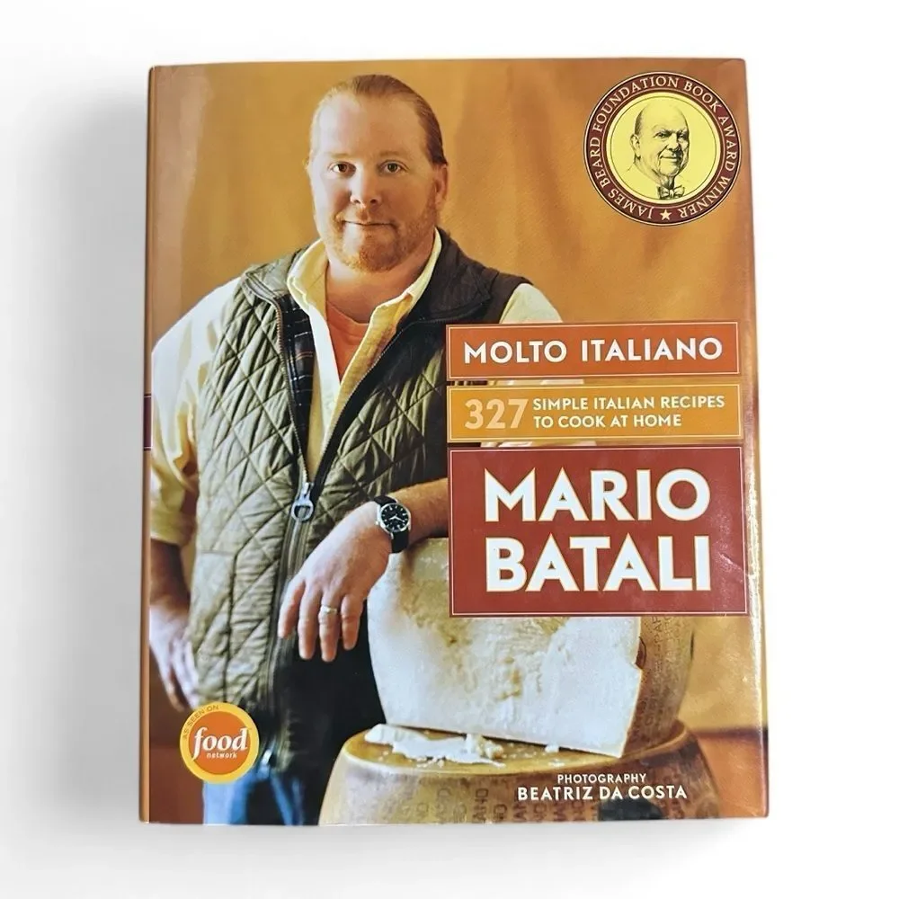 Mario Batali Molto Italiano Hardcover Cookbook 327 Italian Recipes 2005